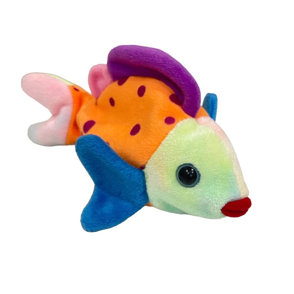 Vintage TY Lips the Fish Beanie Baby From 1999
